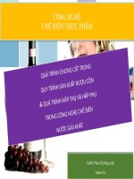 thuyết trình công nghệ chế biến thực phẩm