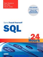 Sams teach yourself SQL in 24 hours, 5th edition 