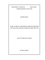 Vị trí, vai trò của viện kiểm sát nhân dân trong bộ máy nhà nước cộng hòa xã hội chủ nghĩa việt nam  