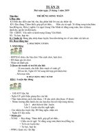 Giáo án lớp 5 theo tuần năm học 2018 2019 tuần 21 