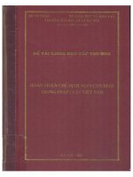 Hoàn thiện chế định nuôi con nuôi trong pháp luật việt nam  