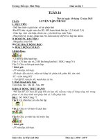 Giáo án lớp 3 theo tuần năm học 2018 2019 mới nhất tuần 16 