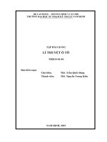 TÂP BÀI GIẢNG LÝ THUYẾT Ô TÔ