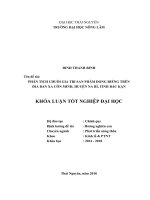 Phân tích chuỗi giá trị sản phẩm dong riềng trên địa bàn xã côn minh   huyện na rì   tỉnh bắc kạn 