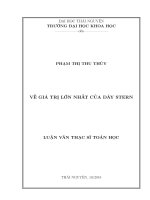 Về giá trị lớn nhất của dạy stern 