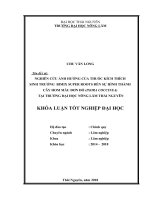 Nghiên cứu ảnh hưởng của chất kích thích ra rễ bimix super roots đến sự hình thành cây hom mẫu đơn đỏ (ixora coccinea) tại trường đại học nông lâm thái nguyên 