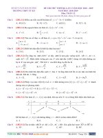 ÔN THI TOÁN THPT QUỐC GIA