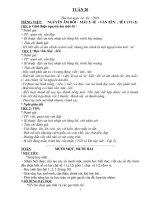 Giáo án lớp 1 theo tuần năm học 2018 2019 mới nhất tuần 20 