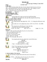 Giáo án lớp 4 theo tuần năm học 2018 2019 mới nhất tuần 16 