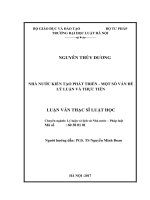 Nhà nước kiến tạo phát triển – một số vấn đề lý luận và thực tiễn  