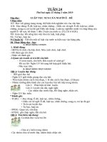 Giáo án lớp 5 theo tuần năm học 2018 2019 tuần 24 