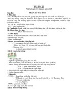 Giáo án lớp 5 theo tuần năm học 2018 2019 tuần 23 