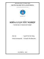 Giải pháp phát triển nguồn nhân lực tại Công ty TNHH Quảng Thành Việt Nam (Khóa luận tốt nghiệp)