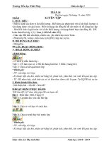 Giáo án lớp 3 theo tuần năm học 2018 2019 mới nhất tuần 14 