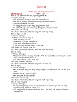 Giáo án lớp 1 theo tuần năm học 2018 2019 mới nhất tuần 14 