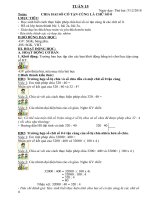 Giáo án lớp 4 theo tuần năm học 2018 2019 mới nhất tuần 15 