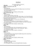 Giáo án lớp 1 theo tuần năm học 2018 2019 mới nhất tuần 15 