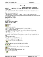 Giáo án lớp 3 theo tuần năm học 2018 2019 mới nhất tuần 15 