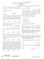 ÔN THI TOÁN THPT QUỐC GIA