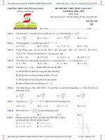 ÔN THI TOÁN THPT QUỐC GIA