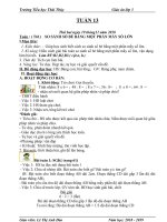 Giáo án lớp 3 theo tuần năm học 2018 2019 mới nhất tuần 13 