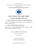 báo cáo kiến tập nghề nghiệp ngành chế biến thủy sản