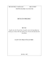 Quyền yêu cầu tòa án bảo vệ quyền và lợi ích hợp pháp của đương sự và thực tiễn thực hiện tại các tòa án trên địa bàn tỉnh thái bình  