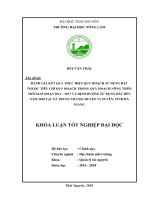 Đánh giá kết quả thực hiện quy hoạch sử dụng đất thuộc tiêu chí quy hoạch trong quy hoạch nông thôn mới giai đoạn 2011 – 2017 và định hướng sử dụng đất đến năm 2020 tại xã trung thành   huyện vị xuyên   tỉnh hà giang 