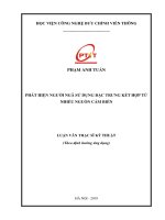 Phát hiện người ngã sử dụng đặc trưng kết hợp từ nhiều nguồn cảm biến (Luận văn thạc sĩ)