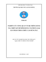 Nghiên cứu tổng quan về hệ thống băng tải, thiết kế mô hình phân loại sản phẩm theo chiều cao dùng PLC (Khóa luận tốt nghiệp)