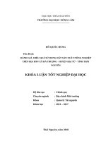 Đánh giá hiệu quả sử dụng đất sản xuất nông nghiệp trên địa bàn xã hà thượng   huyện đại từ   tỉnh thái nguyên 