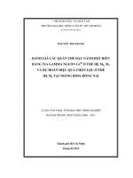 ĐÁNH GIÁ CÁC QUẦN THỂ ĐẬU NÀNH ĐỘT BIẾN   BẰNG TIA GAMMA NGUỒN Co60  Ở THẾ HỆ M2, M3   VÀ DỰ ĐOÁN HIỆU QUẢ CHỌN LỌC Ở THẾ   HỆ M4 TẠI TRẢNG BOM, ĐỒNG NAI   