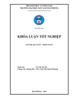 Hoàn thiện tổ chức kế toán thanh toán với người mua, người bán tại Công ty cổ phần thương mại và du lịch Hatraco (Khóa luận tốt nghiệp)