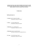 ĐÁNH GIÁ KẾT QUẢ THỰC HIỆN THÍ ĐIỂM CHI TRẢ DỊCH VỤ MÔI  TRƯỜNG RỪNG TRÊN ĐỊA BÀN BA XÃ THUỘC BAN QUẢN LÝ RỪNG  PHÒNG HỘ ĐẦU NGUỒN ĐA NHIM TỈNH LÂM ĐỒNG        