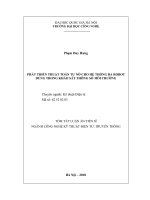 Phát triển thuật toán tự nở cho hệ thống đa robot dùng trong khảo sát thông số môi trường (tt) 