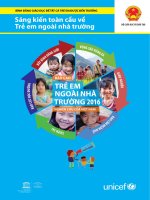 Sáng kiến toàn cầu về Trẻ em ngoài nhà trường - BÌNH ĐẲNG GIÁO DỤC ĐỂ TẤT CẢ TRẺ EM ĐƯỢC ĐẾN TRƯỜNG