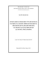                 ÁP DỤNG KHUNG SINH KẾ BỀN VỮNG ĐỂ ĐÁNH GIÁ TÁC ĐỘNG CỦA CHƯƠNG TRÌNH CHI TRẢ DỊCH VỤ MÔI TRƯỜNG RỪNG (PES) ĐẾN ĐỜI SỐNG   CÁC HỘ DÂN TẠI XÃ ĐẠ NHIM, HUYỆN   LẠC DƯƠNG, TỈNH LÂM ĐỒNG 