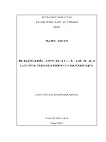ĐO LƢỜNG CHẤT LƢỢNG DỊCH VỤ CÁC KHU DU LỊCH LÂM ĐỒNG THEO QUAN ĐIỂM CỦA KHÁCH DU LỊCH 