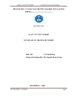 Một số biện pháp nhằm đẩy nhanh tốc độ tiêu thụ tại công ty TNHH thương mại duy tùng 