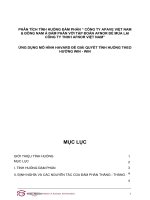 PHÂN TÍCH TÌNH HUỐNG đàm PHÁN “ CÔNG TY APAVE VIỆT NAM  ĐÔNG NAM á đàm PHÁN với tập đoàn AFNOR để MUA lại CÔNG TY TNHH AFNOR VIỆT NAM” 