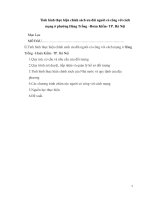 Tình hình thực hiện chính sách ưu đãi người có công với cách mạng ở phường hàng trống  trà