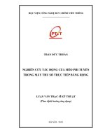 Nghiên cứu tác động của méo phi tuyến trong máy thu số trực tiếp băng rộng (Luận văn thạc sĩ)