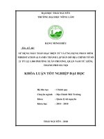 Sử dụng máy toàn đạc điện tử và ứng dụng phần mềm microstation và famis thành lập bản đồ địa chính tờ số 21 tỷ lệ 1 500 phường xuân phương   quận nam từ liêm   thành phố hà nội 