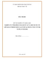 NGHIÊN cứu TÌNH HÌNH TĂNG HUYẾT áp và một số yếu tố LIÊN QUAN ở BỆNH NHÂN CAO TUỔI tại TRUNG tâm y tế THỊ xã dĩ AN năm 2018
