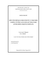   PHÂN TÍCH MỐI QUAN HỆ DI TRUYỀN VÀ NHẬN DIỆN   10 DÒNG VÔ TÍNH CAO SU BẰNG KỸ THUẬT ISSR  (INTERSIMPLE SEQUENCE REPEATS)   