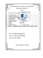 nông nghiệp công nghệ cao ở việt nam 2019999999999999999999999999