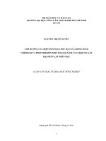   ẢNH HƯỞNG CỦA BIỆN PHÁP BAO PHỦ HẠT LÚA GIỐNG BẰNG  CHITOSAN VÀ POLYMER ĐẾN MỘT SỐ LOÀI NẤM VÀ VI KHUẨN GÂY  HẠI PHÂN LẬP TRÊN HẠT   