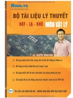 Lí thuyết hay lạ khó vật lí 2019