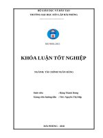 Nâng cao chất lượng hoạt động tín dụng tại ngân hàng chính sách xã hội huyện an dương 