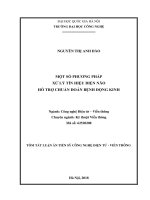 Một số phương pháp xử lý tín hiệu điện não hỗ trợ chuẩn đoán bệnh động kinh (tt) 
